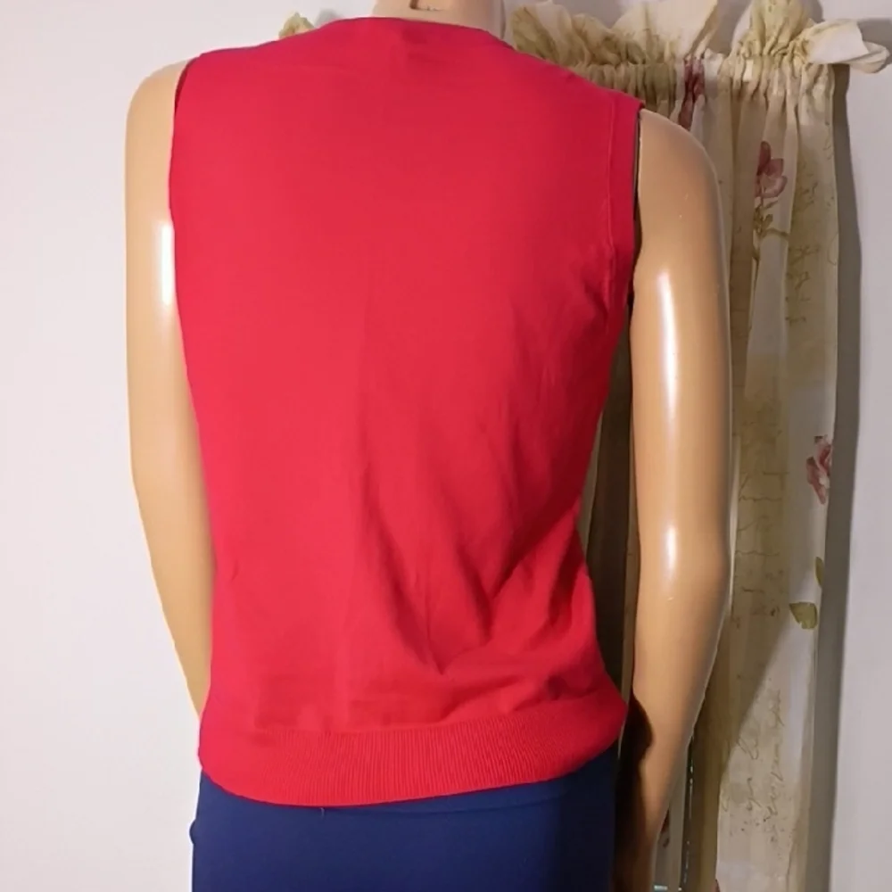 J. Crew Red and Teal Muscle‎ Tees Bundle Of 2 PCS Size S
